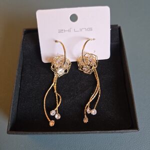 Gold-Tone Dangle Earrings